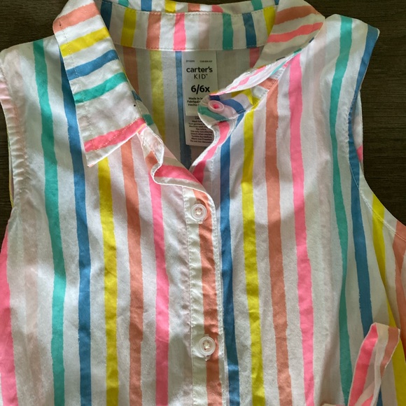 Striped Button-Down Dress - Picture 2 of 2